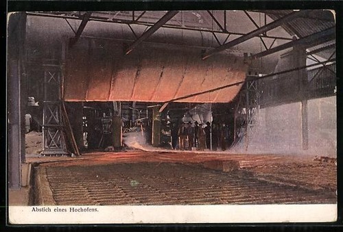 Carte postale ouvrier usine - postale, d'usine