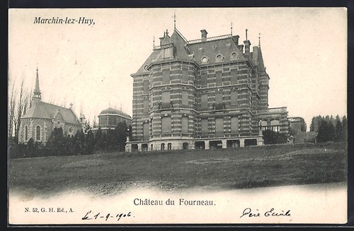 Cpa marchin lez - marchin-lez-huy,, chateau