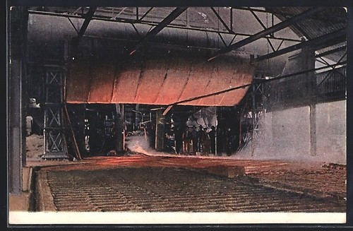 Gravure haut fourneau - gravure, d'un