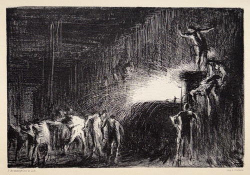 Haut fourneau lithographie - haut,
