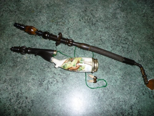 Ancienne grande pipe bois - ancienne,
